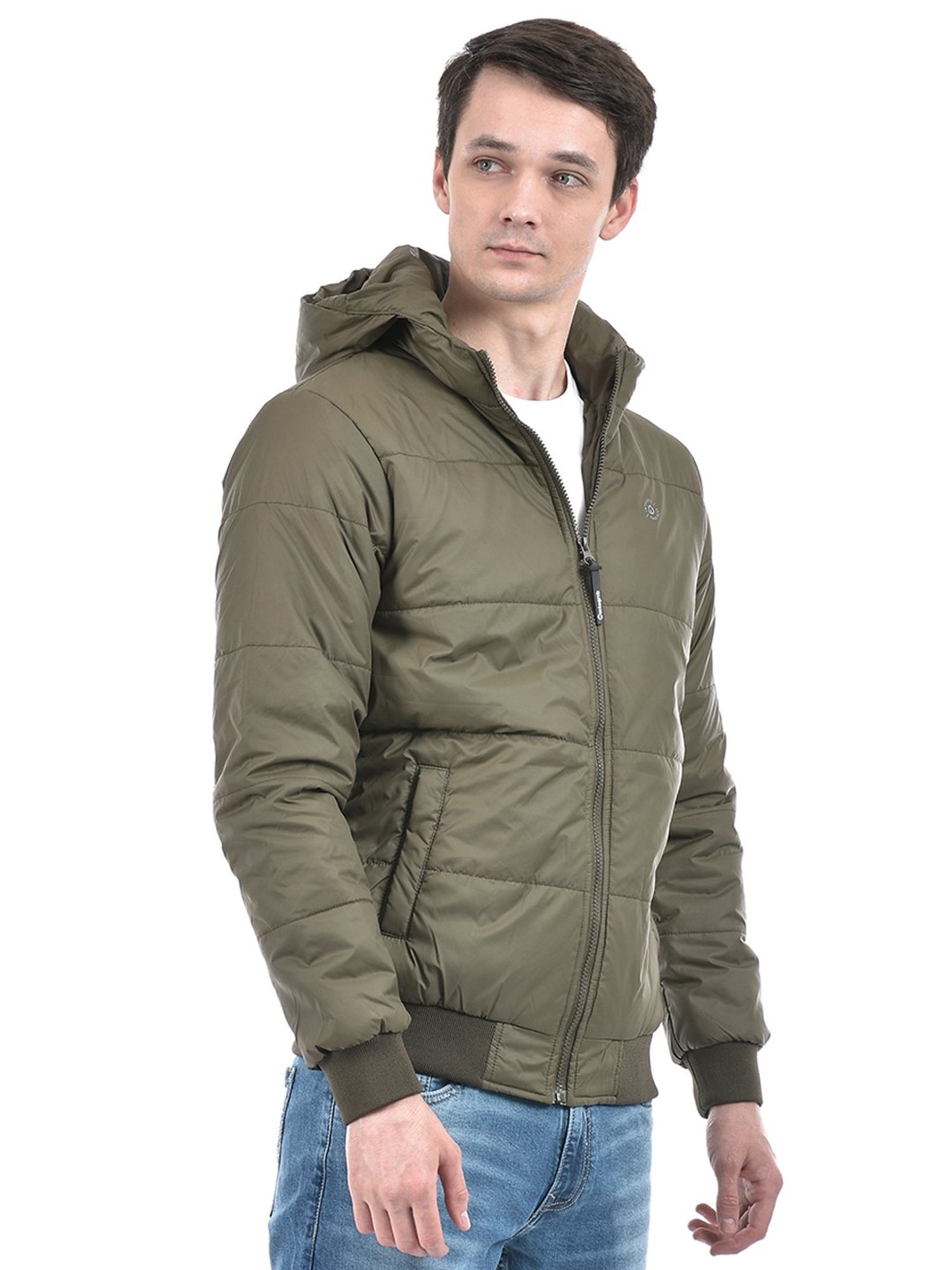 Integriti Olive Regular Fit Puffer Jacket