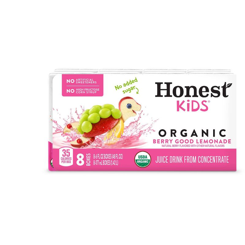 Honest Kids Organic Berry Lemonade Juice Drink - 8pk/6 fl oz Boxes