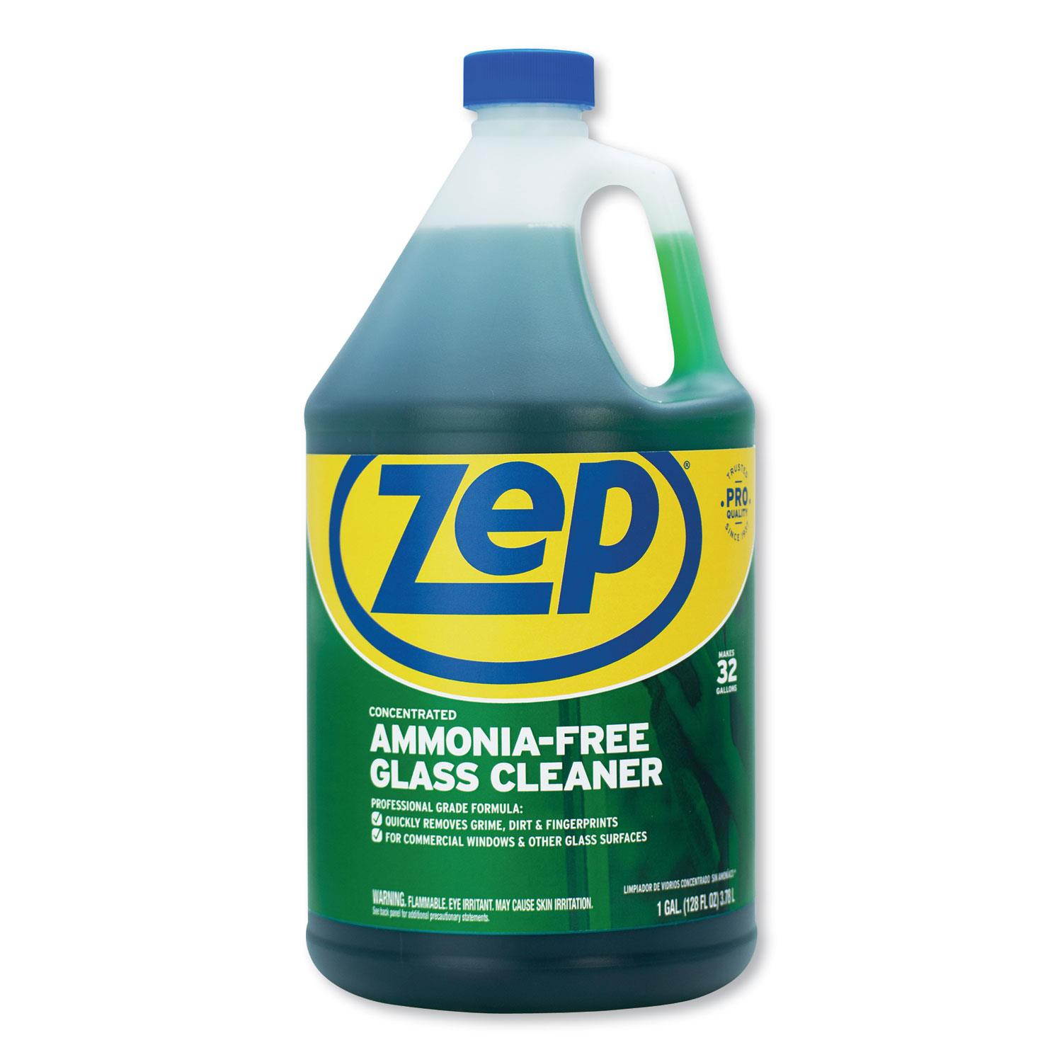 Zep Commercial Glass Cleaner Concentrate - Concentrate Liquid - 1 gal (128 fl oz) - 4 / Carton