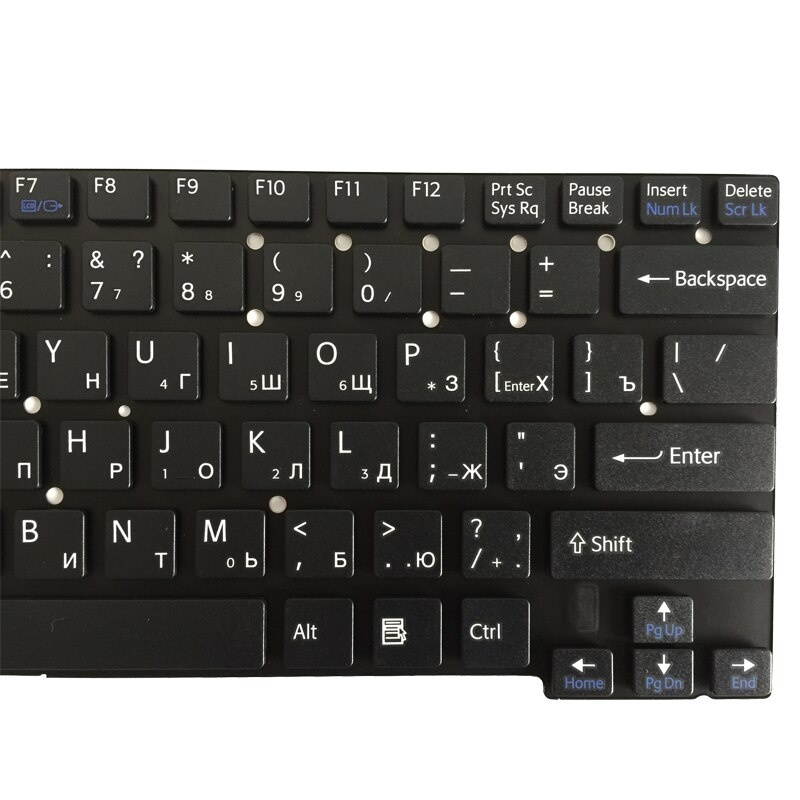 New Russian Keyboard For Sony SVT14112CXS SVT14113CXS SVT14115CXS SVT14117CXS  WITHOUT Frame black laptop Keyboard  RU