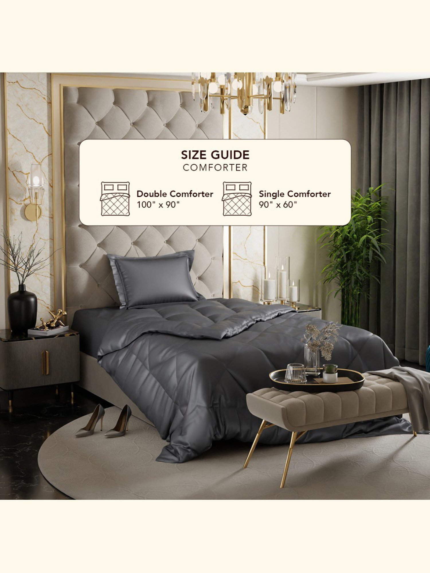 Stoa Paris Day Night Collection Twilight Embrace Polyester 150 GSM Comforter