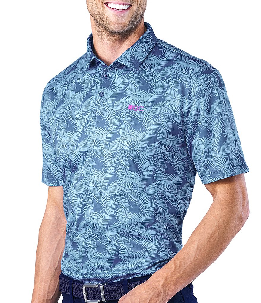 BLACK CLOVER Lucky Fit Short-Sleeve Jungle Dri-Balance&trade; Polo
