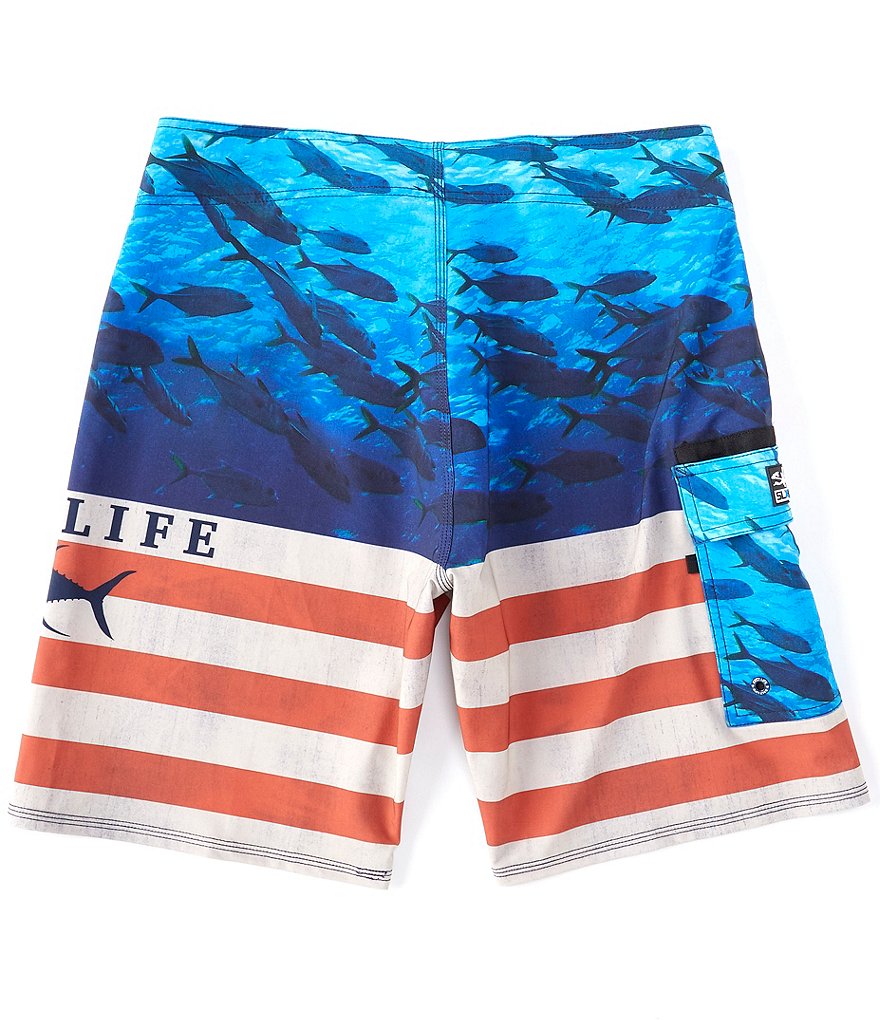 Redsand Solid Core Stretch 18#double; Outseam Volley Shorts