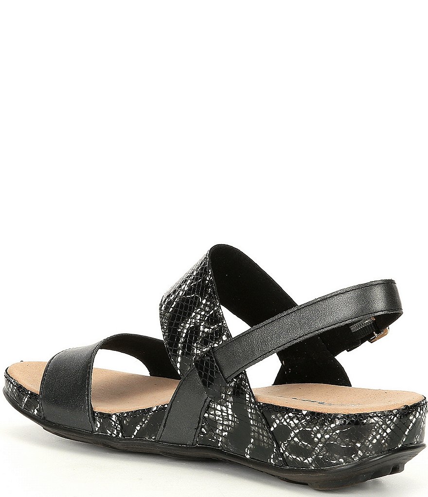 Romika Fidschi 67 Snake Print Wedge Sandals