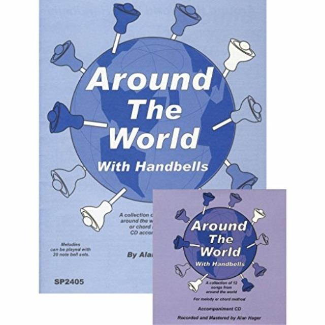hager around the world with handbells song book with cd 12 songs; all ages