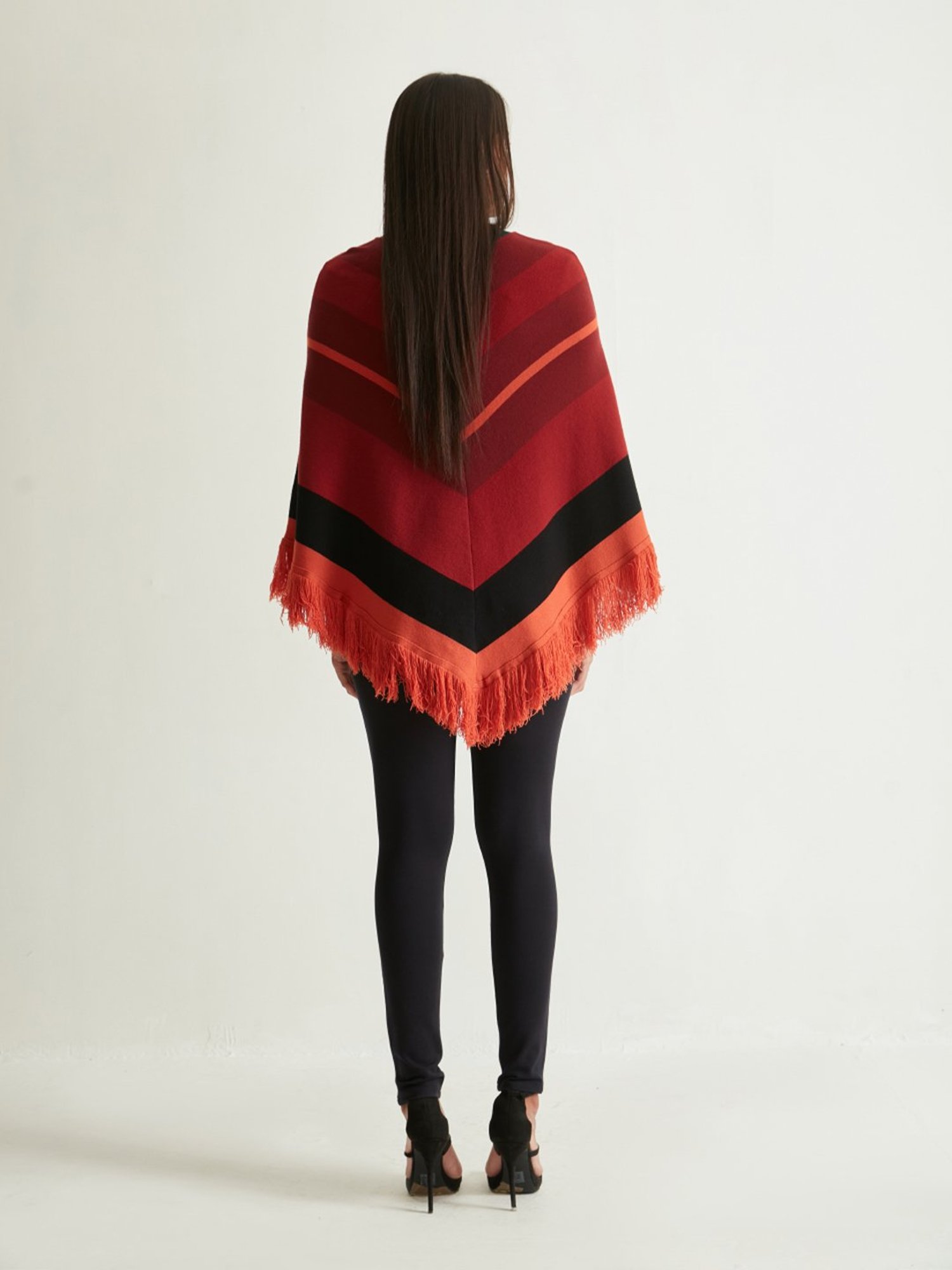 Cover Story Multicolor Color-Block Poncho