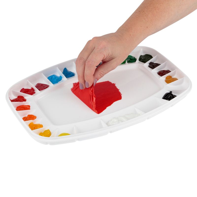 Soho Urban Artist Air Tight Mixed Media Color Palette - Stay Wet Palette For Acrylic Painting, Oil Colors, Water Colors, Alcohol Inks - Easy to Clean