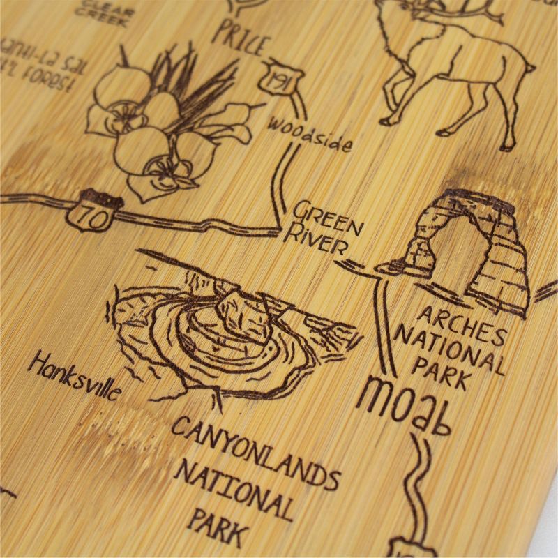 Totally Bamboo Destination Utah Serving and Cutting Board