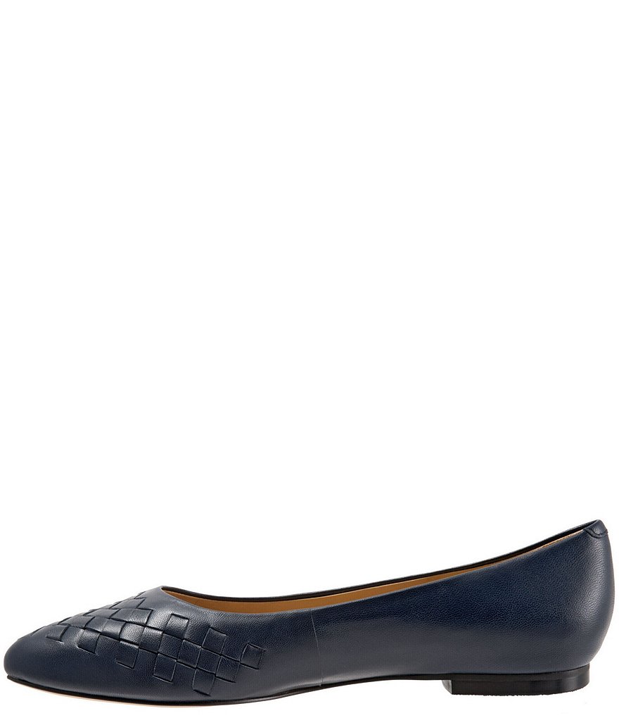 Trotters Estee Woven Leather Flats