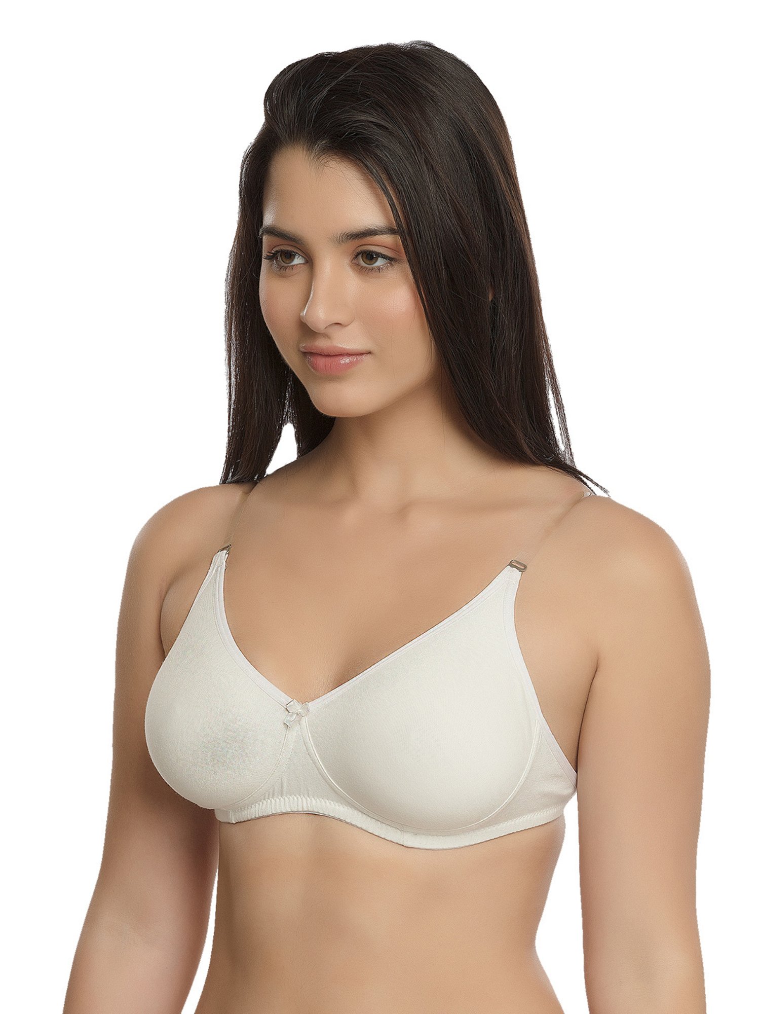 Inner Sense White Full Coverage Backless Bra - Pack of 3