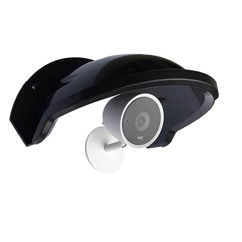 Sunshade Rainshade Camera Cover Shield for Outdoor NestNest IQ Camera Black