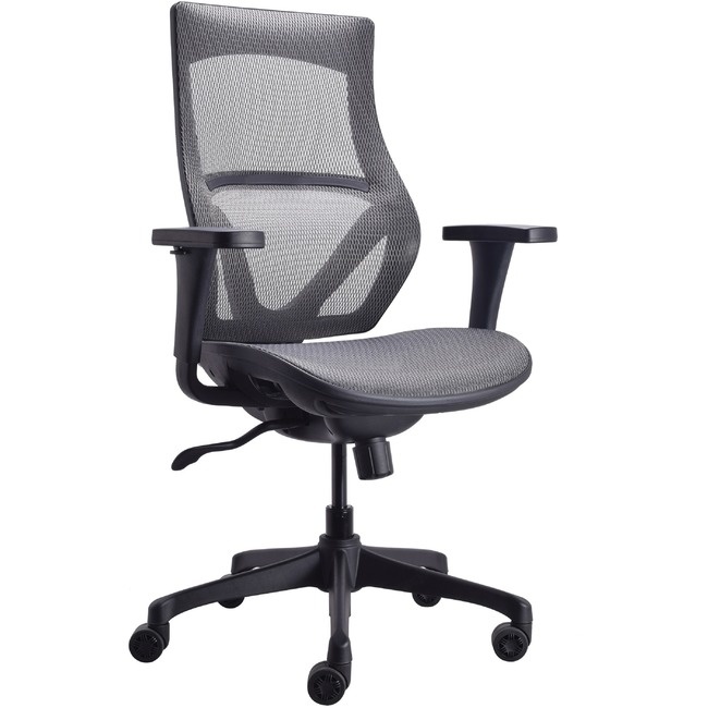 La-Z-Boy Mesh Mid-back Chair - Black - 27.8" Width x 26" Depth x 44" Height LZB50411