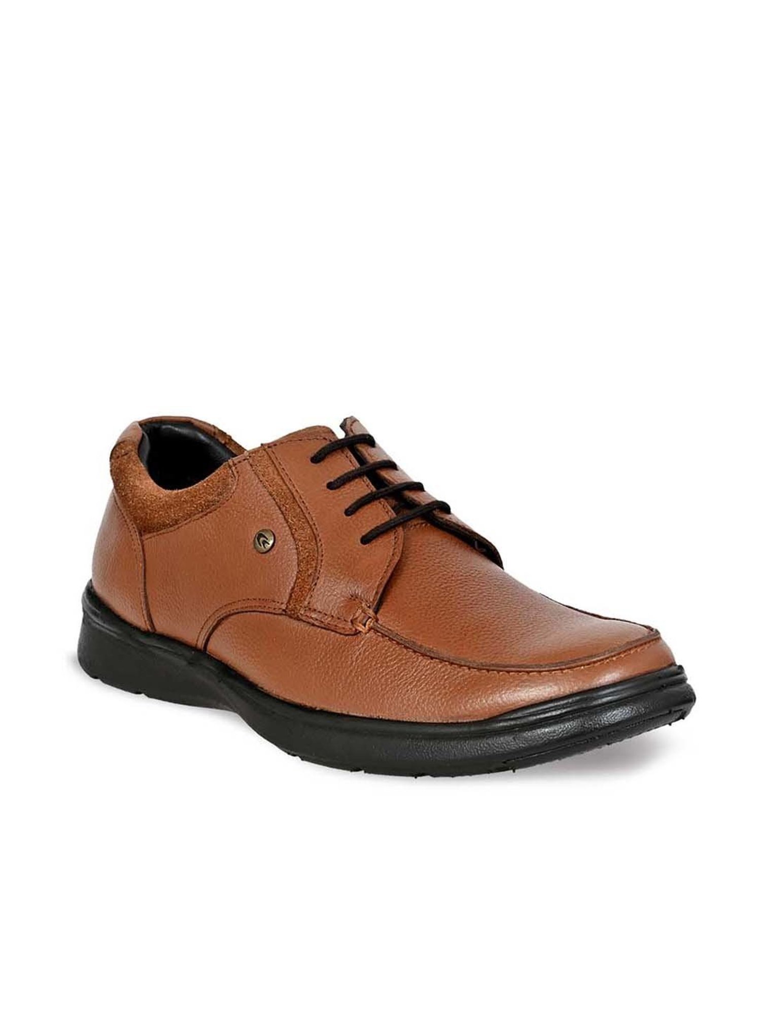 Allen cooper Men's Tan Derby Shoes