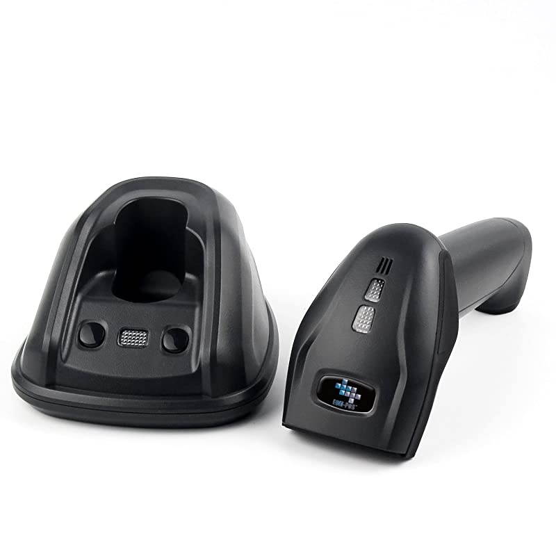 Cordless Wireless Barcode and UPC Code Scanner/Reader with Stand-up Base/Cradle and USB Cord. NOT for Square
