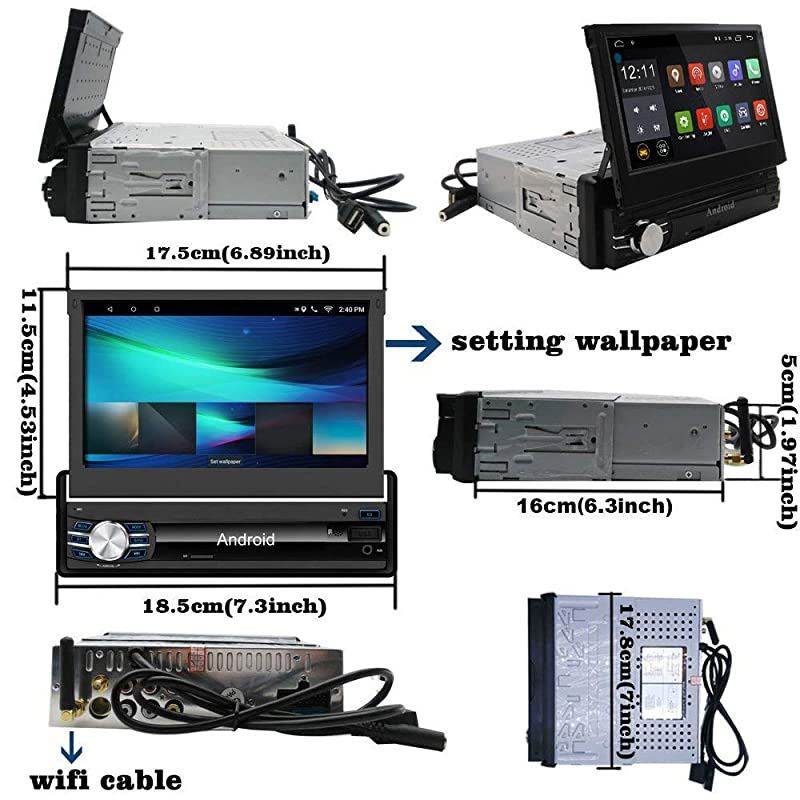 Car Navigation 7inch 1024x600 Super High Definition Digital Screen Built-in GPS 1.2G Quad Core Android 6.0 System Build-in WiFi 7 Color LED Backlight with Remote Control Manual CT0013