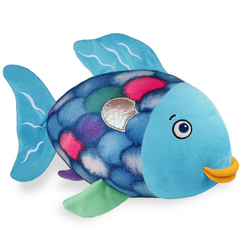 Yottoy Rainbow Fish Plush and Hard Back Book Set