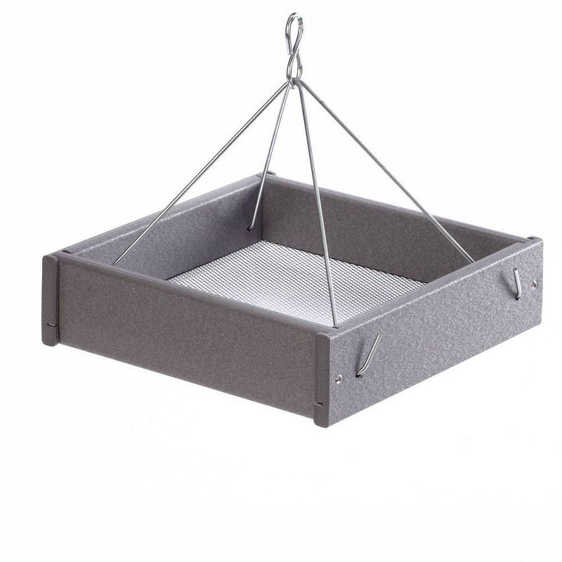 Bird's Choice Green Solutions Hanging Platform Feeder Gray - Small