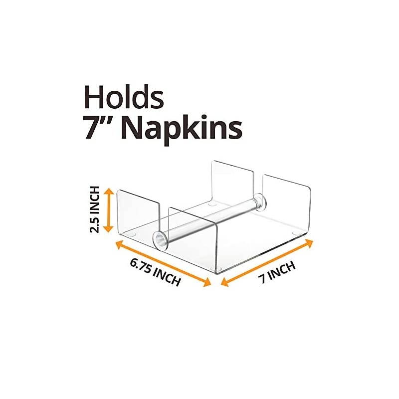 One Deluxe Clear Acrylic Napkin Holder (1 Pack, Second)