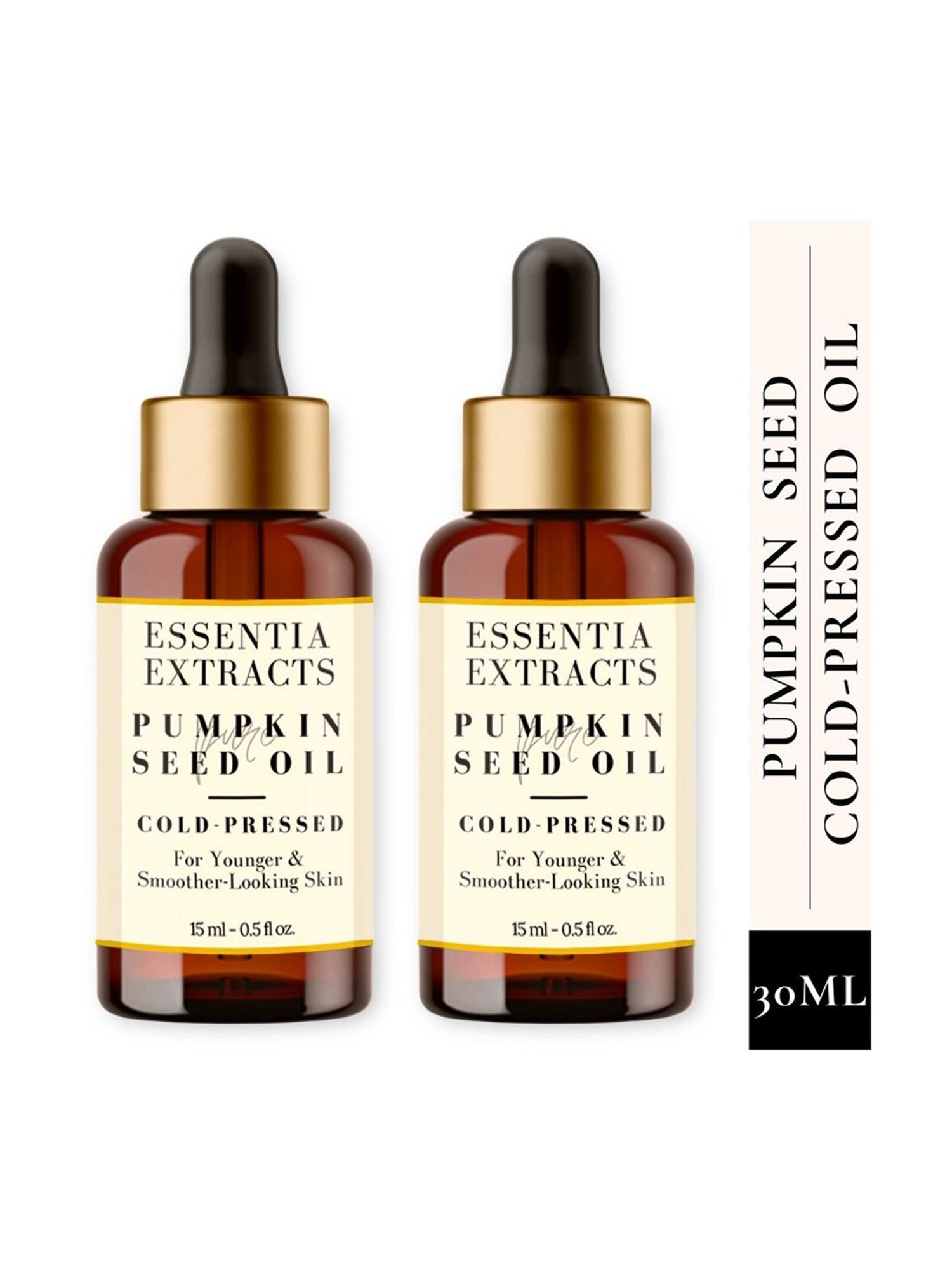 Essentia Extracts Cold-pressed Pumpkin Seed Oil (Pack of 2) - 30 ml