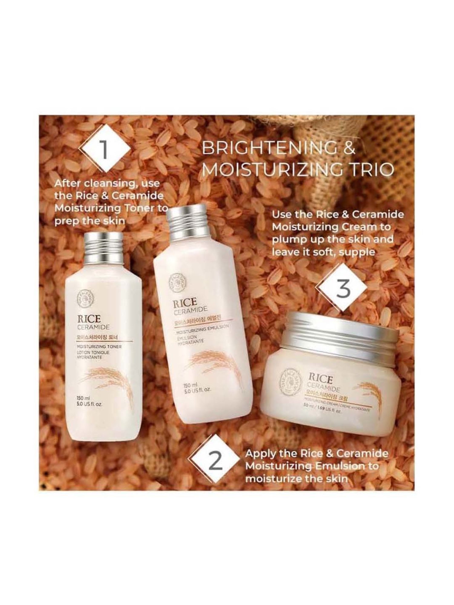 The Face Shop Rice & Ceramide Moisturizing Emulsion - 150 ml