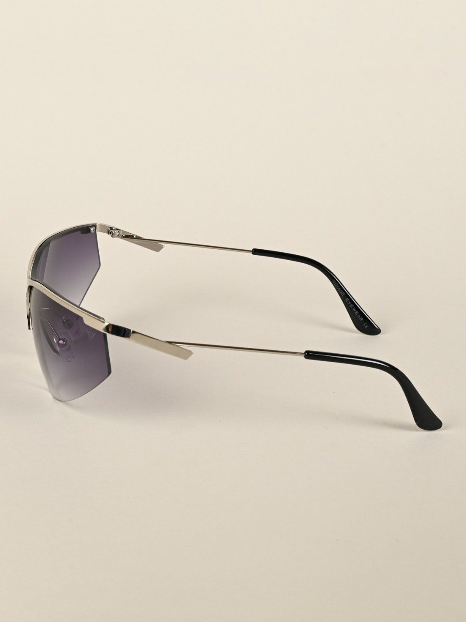 Voyage Grey Wraparound UV Protection Unisex Sunglasses