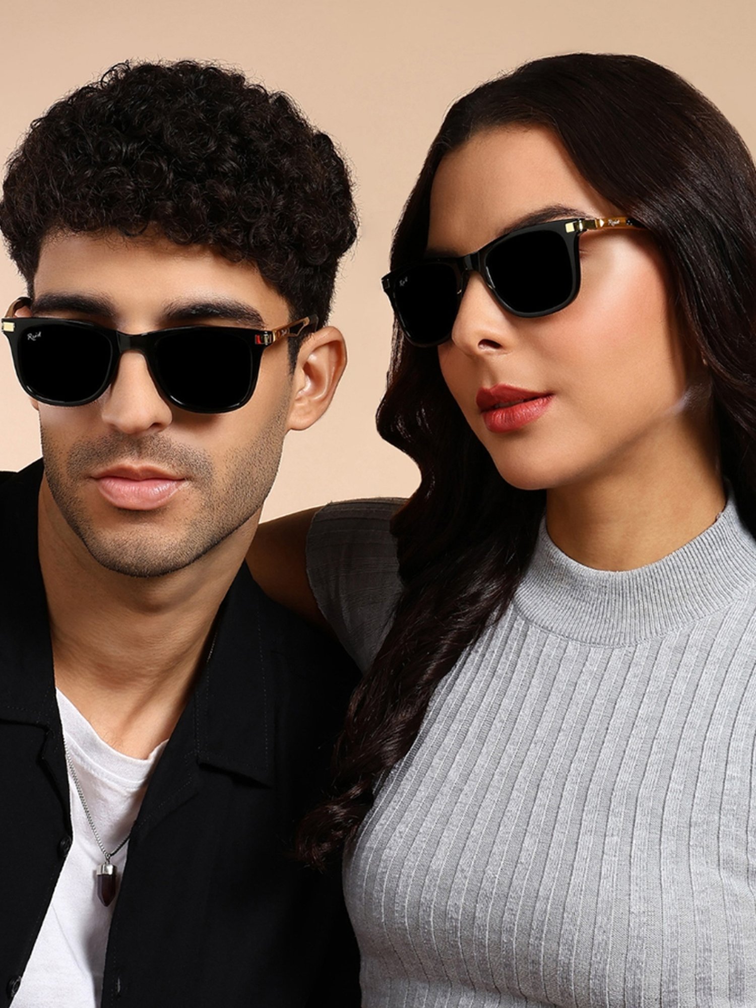 Resist Eyewear Black UV Protection Unisex Sunglasses