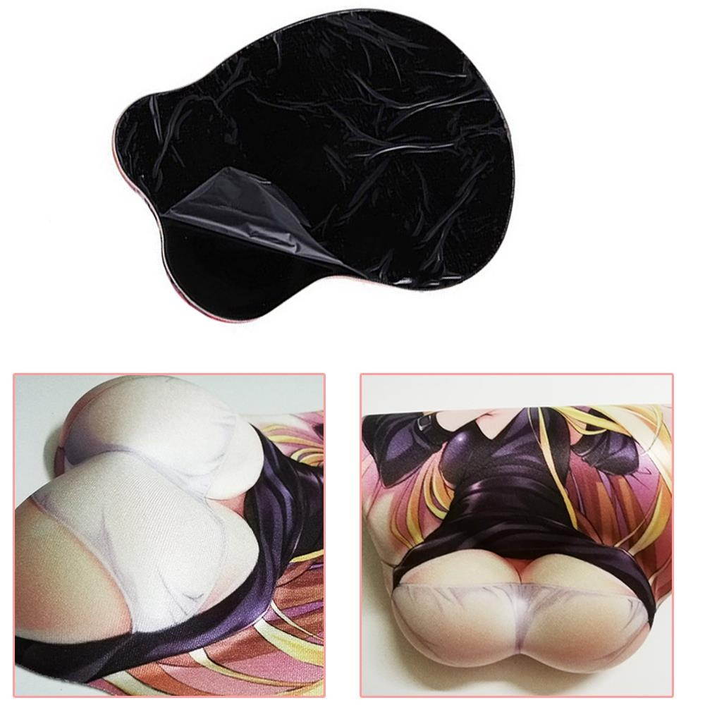 3D cute anime mouse pad Fashion Adult sexy breast silicone wrist pad rest mousepad For Office Computer mouse pads