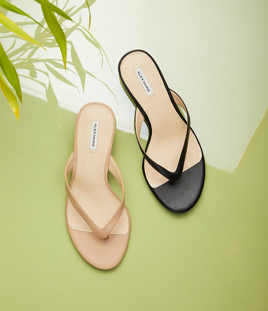Alex Marie Naudia Leather Thong Sandals
