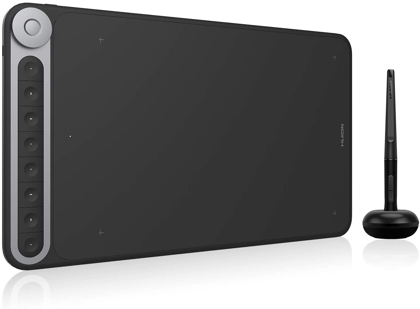 Huion Inspiroy Dial Q620M Wireless Garphics Drawing Tablet Android Support with Dial Controller Battery-Free Stylus Tilt 8 Express Keys, 10.5x6.5inch