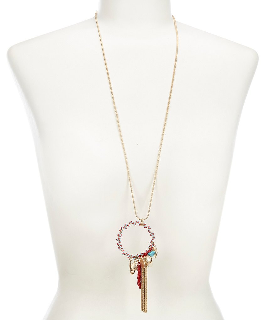 Southern Living Mixed Media Pendant Necklace