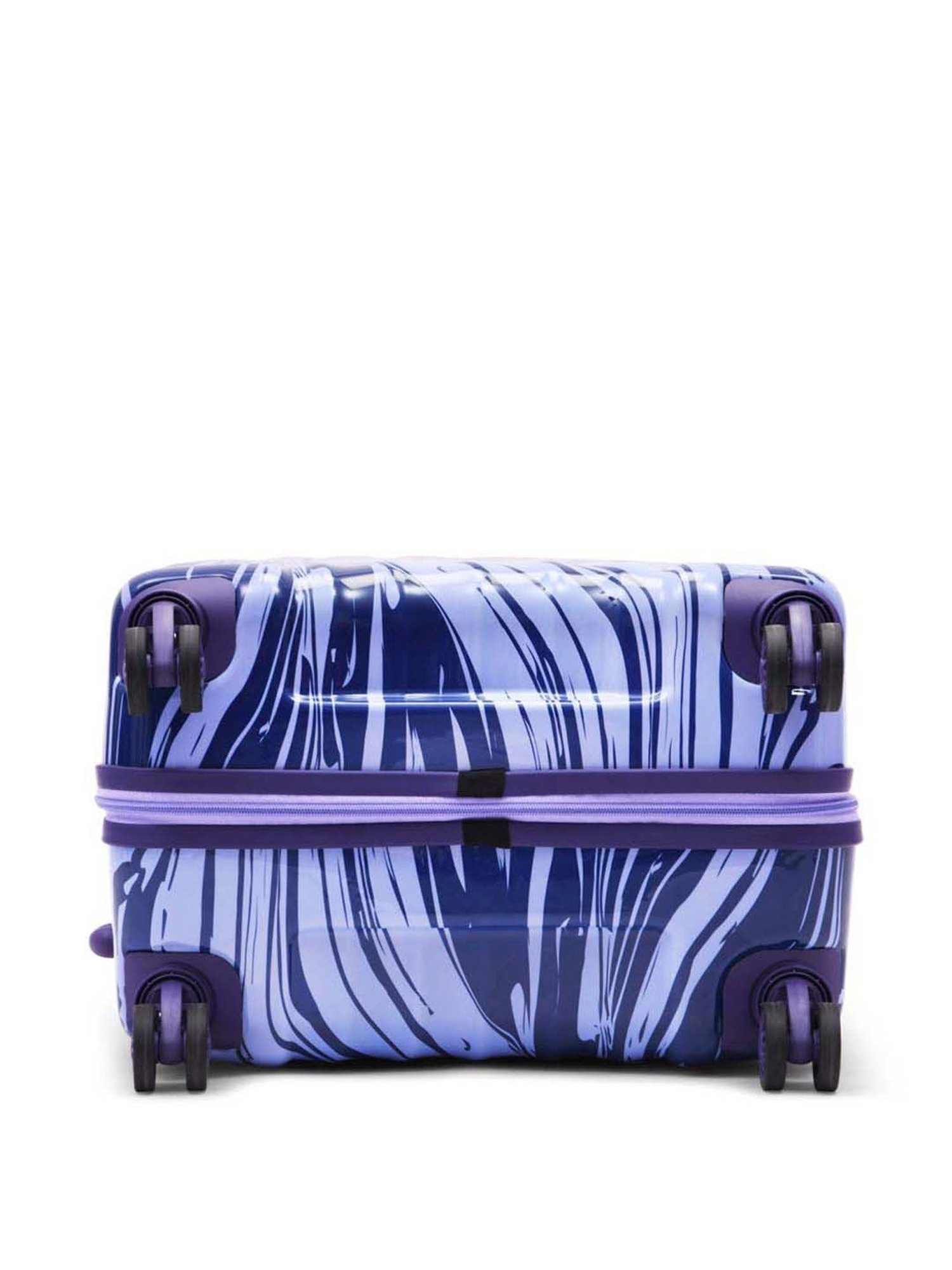Skybags Openskies Blue Printed Hard Medium Trolley Bag - 47 cm