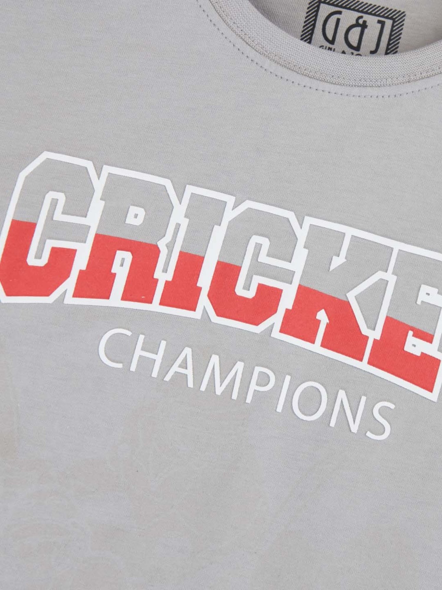 Gini & Jony Boys Grey Printed T-Shirt