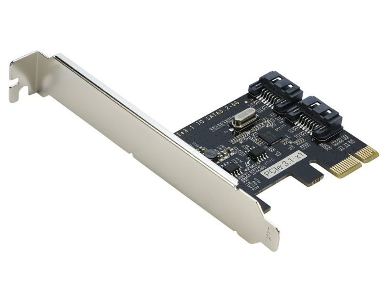 PCI Express SATA 3 Controller Card, RIITOP 2 Port SATA III 6Gbps PCI-e Internal Adapter Converter for Desktop PC Support SSD and HDD