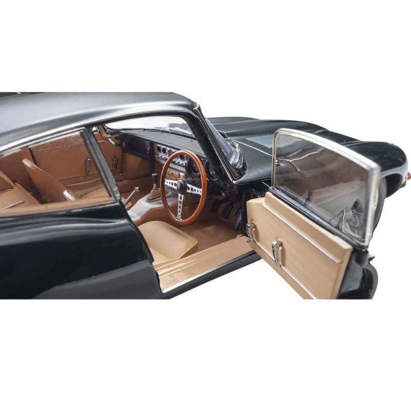 Jaguar E-Type Coupe RHD (Right Hand Drive) Dark Green "E-Type 60th Anniversary" (1961-2021) 1/18 Diecast Model Car by Kyosho