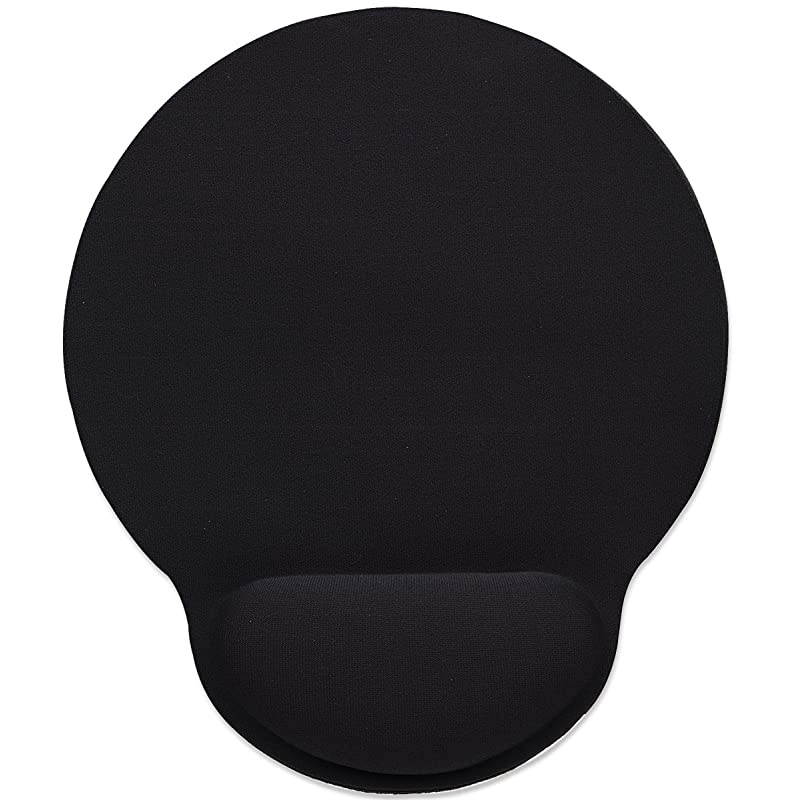 Black Gel Mouse Pad with Wrist Rest Support 434362