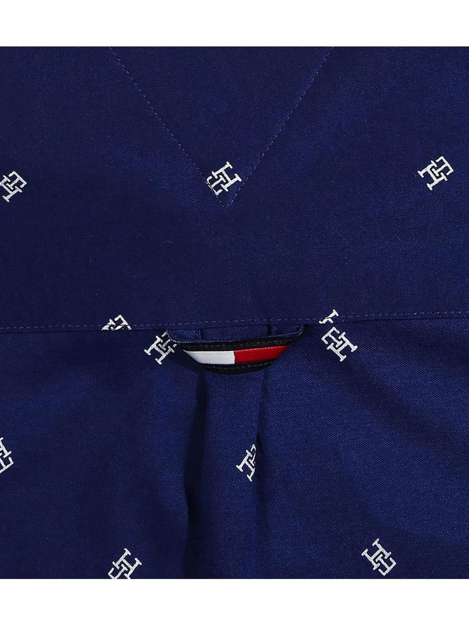 Tommy Hilfiger Kids Blue Logo Regular Fit Shirt