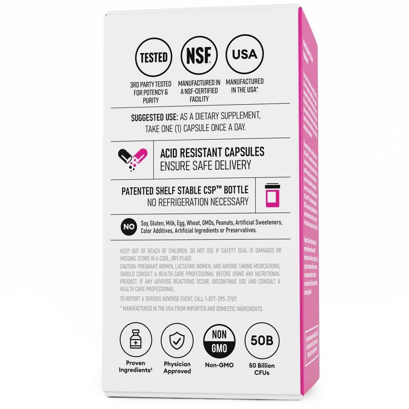 Physician's Choice 50 Billion CFUs Women's Probiotic Capsules - 30ct