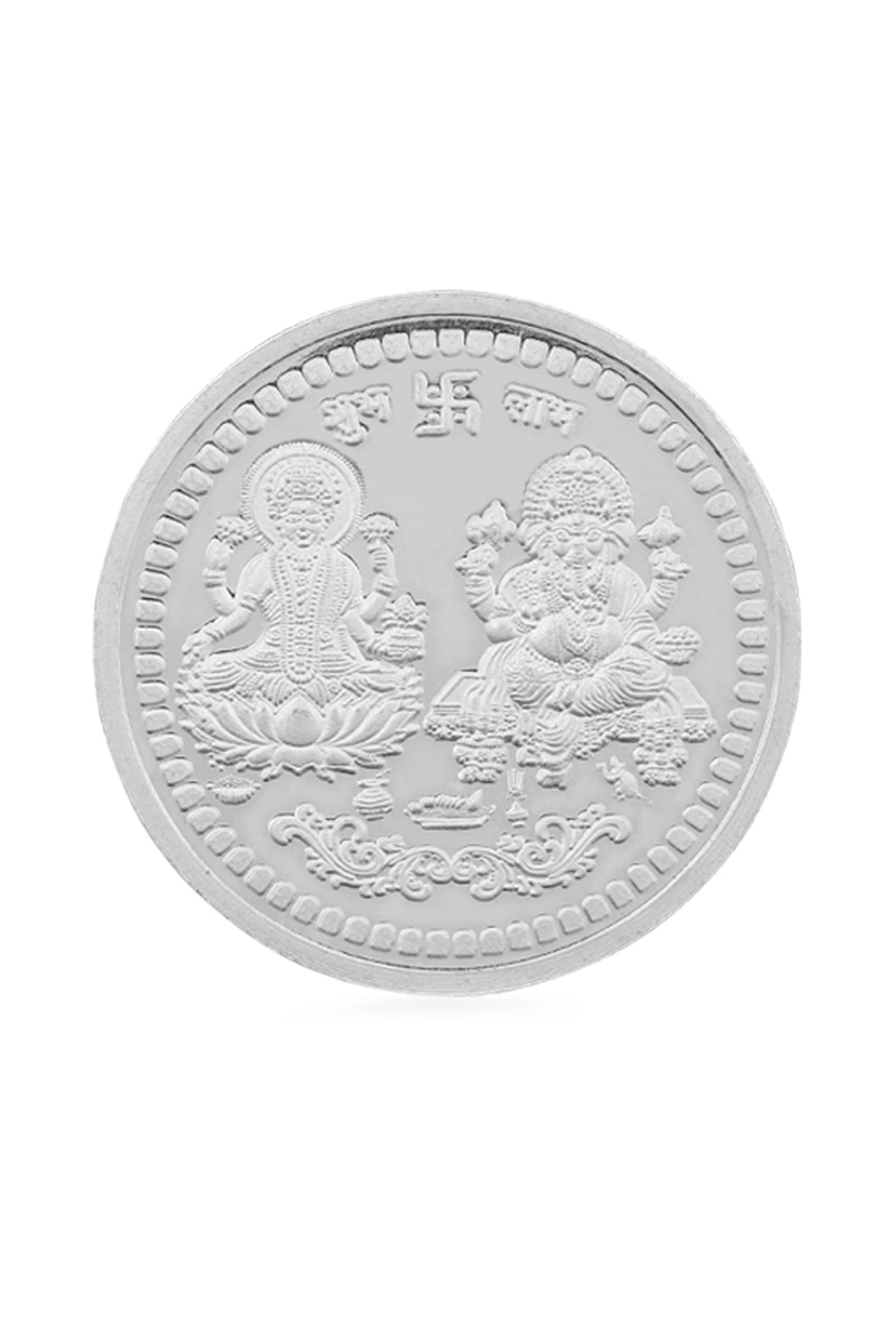 PC Jeweller Laxmi Ganesh 999 100gm Silver Coin