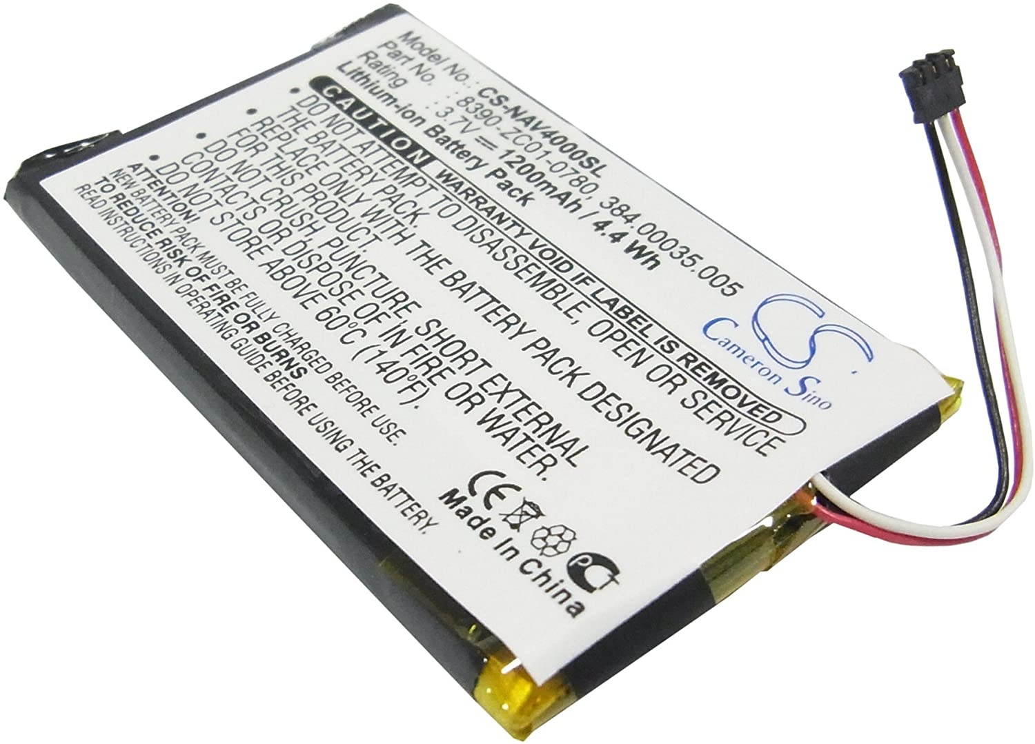 Cameron Sino 1200mAh Replacement Battery for Navigon 40 Easy