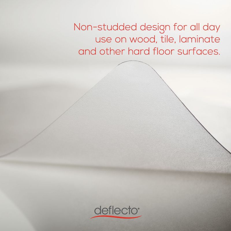 3'x4' Rectangle Solid Office Chair Mat Clear - Deflecto