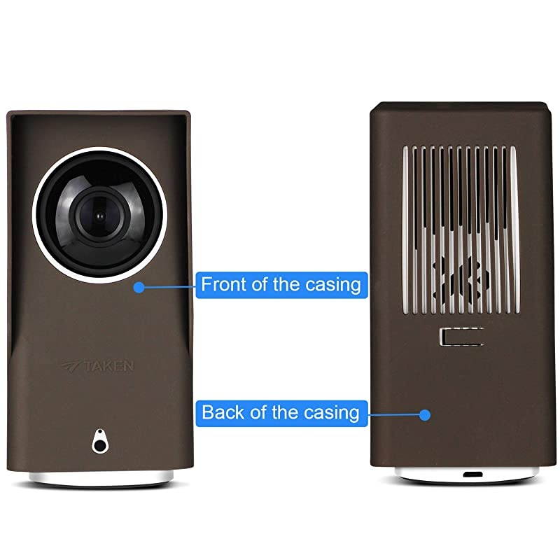 Real Water Resistant Protective Case for Wyze Cam Pan,Silicone Skin Suitable for Indoor and Outdoor use,Anti-Scratch Protective UV and Weather Resistant (1-Pack, Brown)