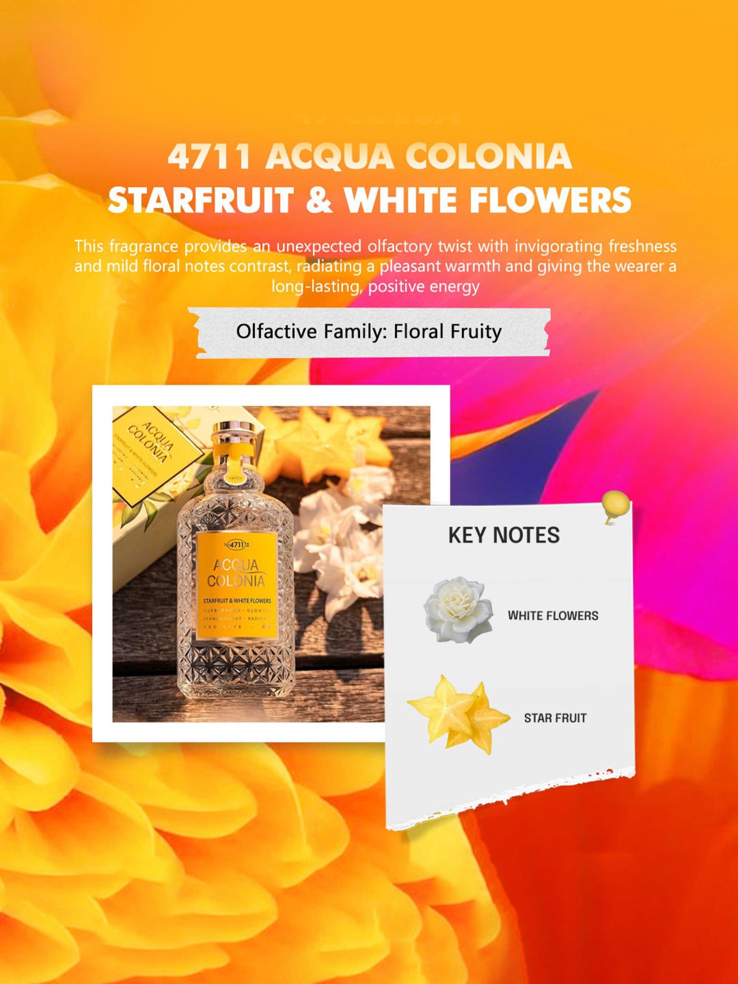 4711 Acqua Colonia Glowing Starfruit & White Flowers Eau de Cologne - 50 ml