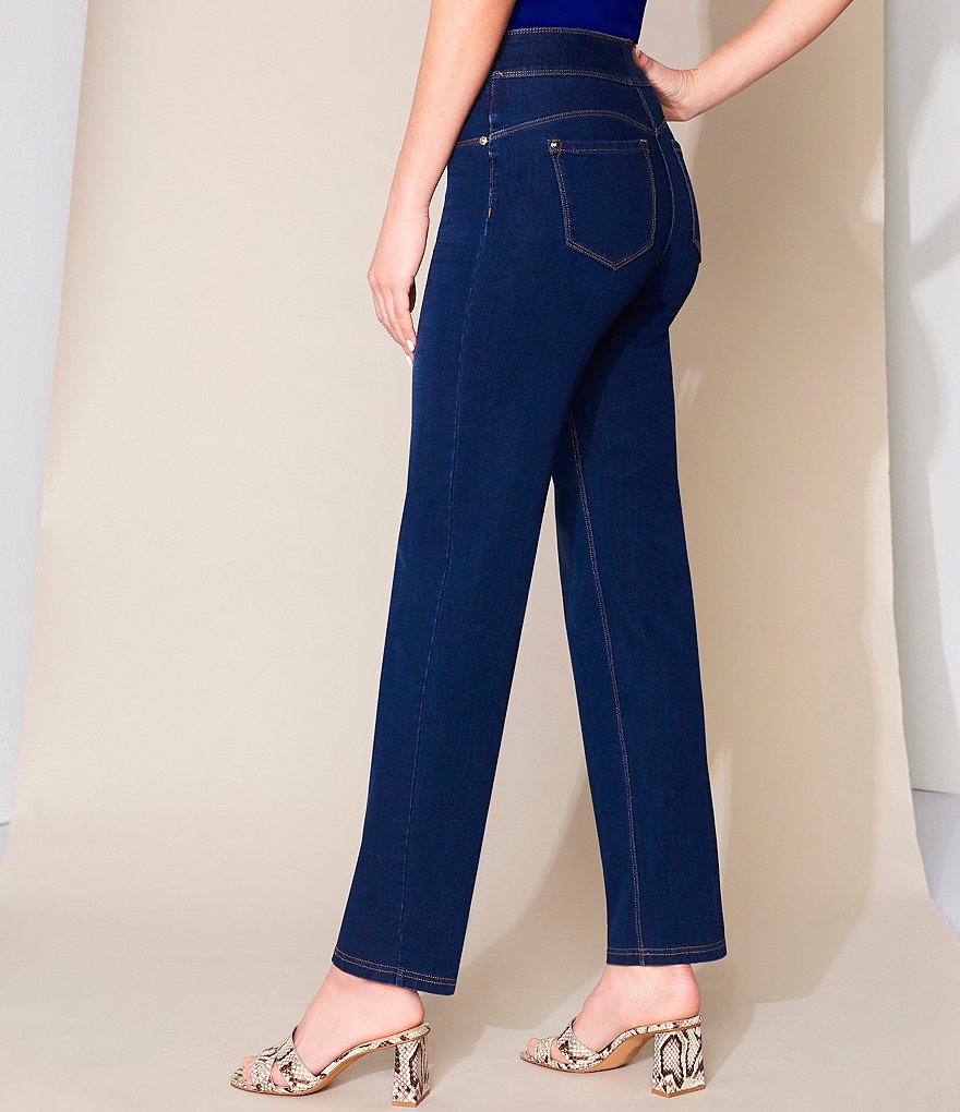 Slim Factor by Investments Classic Waist Denim Slim Straight Leg Jeans