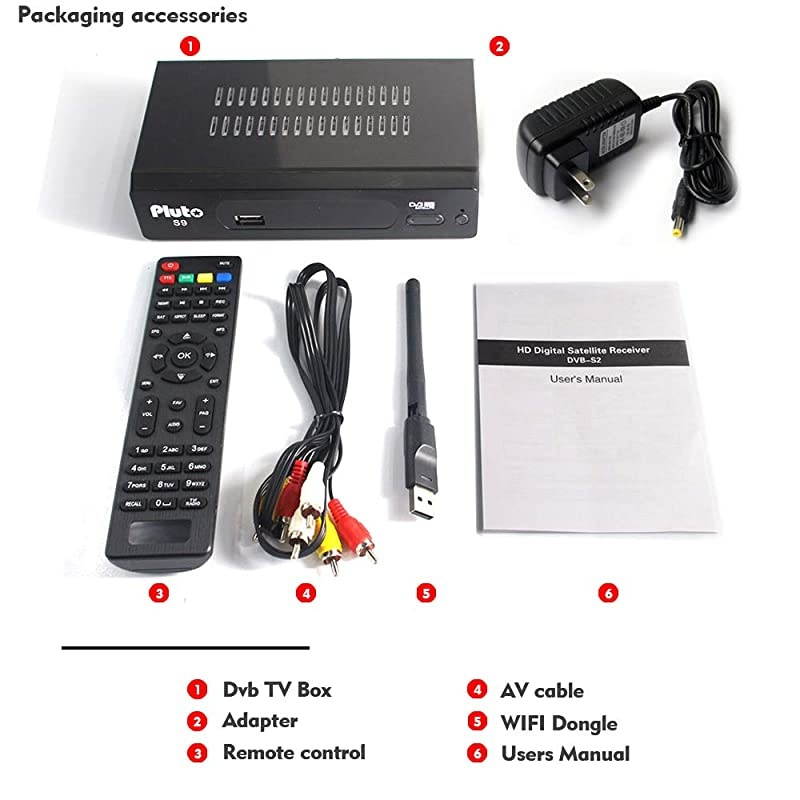 SAT Digitaler satellite-receiver (WiFI dongle,HDTV,EMAC,DVB-S2, HDMI,2USB,Full HD 1080p,YouTube,Cccam,Newcam ect.)