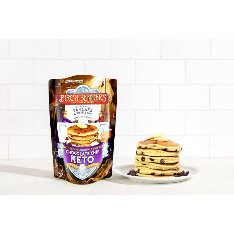 Birch Benders Gluten Free Keto Chocolate Chip Pancake & Waffle Mix - 10oz