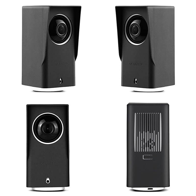 Cam Pan Cover Protective Silicone Skin Compatible with Cam Pan 1080p Security Camera UV and WaterResistant 2 Pack Black