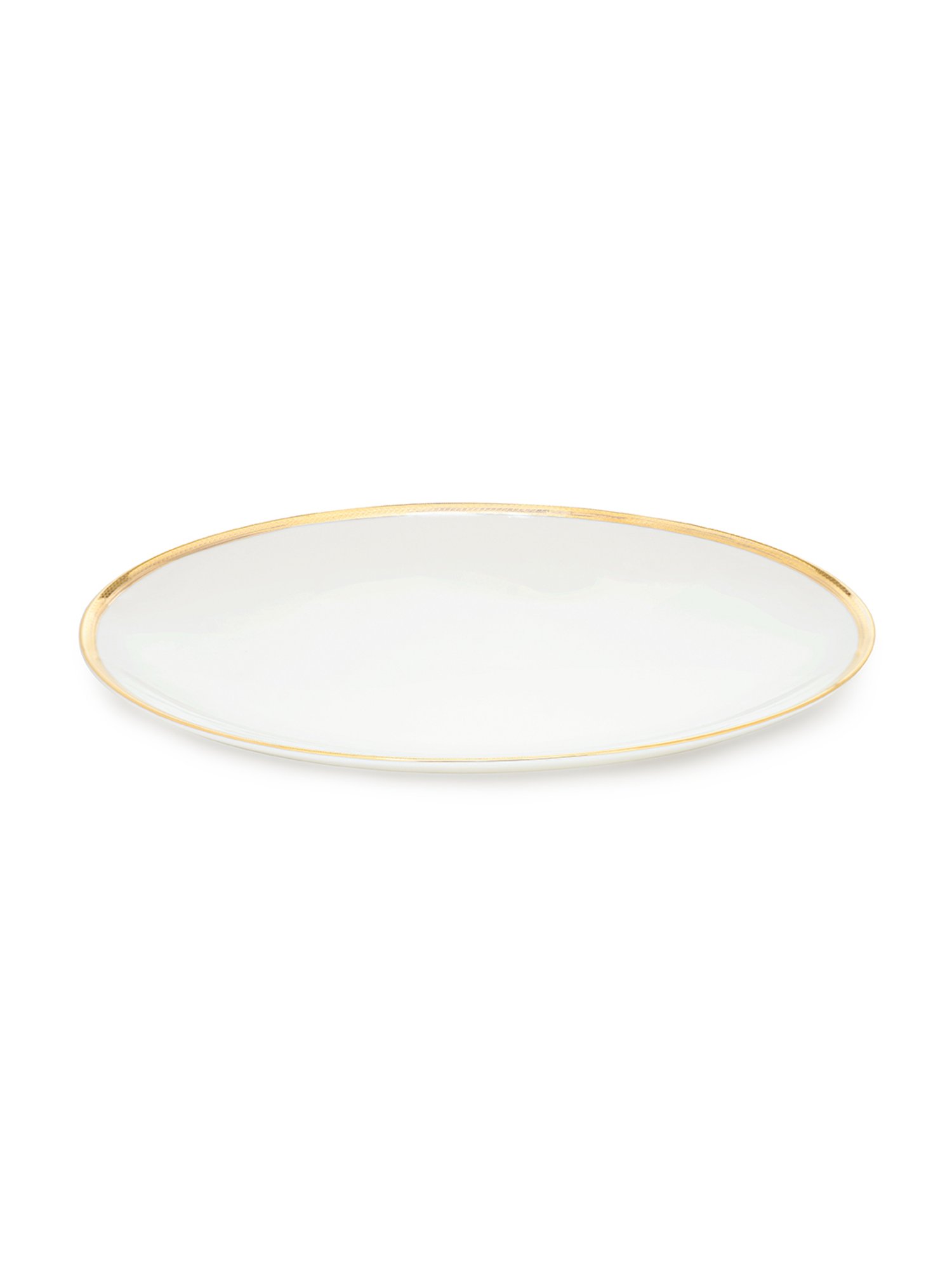 Pure Home and Living White Ceramic Solid Platters