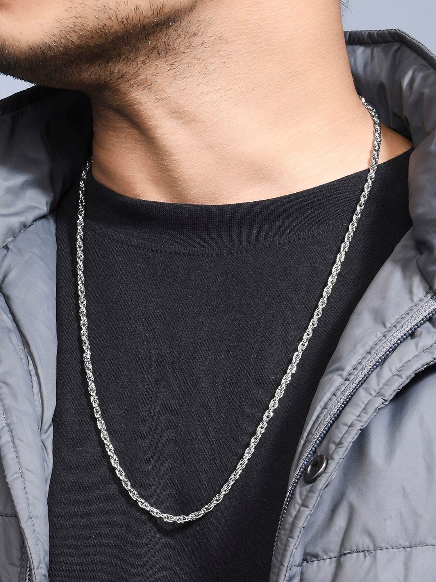 The Bro Code Silver-Plated Casual Necklace for Men
