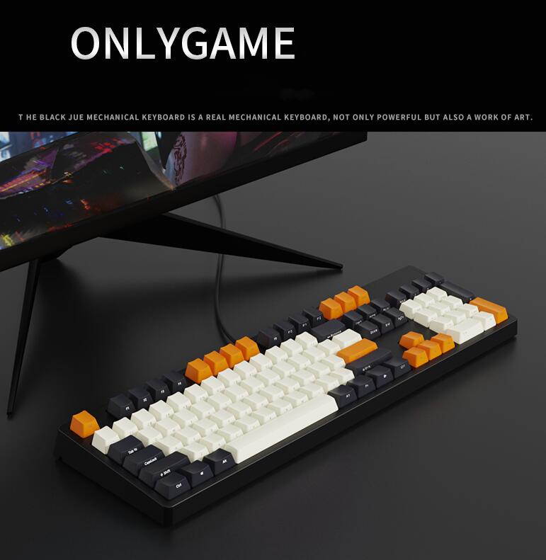 A-jazz AK535  N-key Rollover  Ergonomic Design,Cool Exterior USB Wired Cherry  MX Red Mechanical Gaming  Keyboard For Office And Game,  PBT Keycaps  - Blue Lotus ( No Light Version )