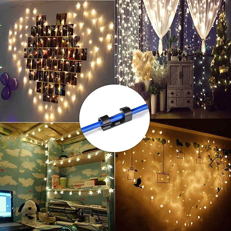 40 Pack Cable Clips  Strong 3M Adhesive Wire Holder Organizer Durable Cord Management System for Organizing Cables Home and OfficeBlack